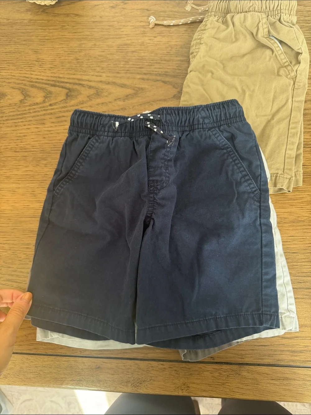 Cat & Jack Pull-On Shorts in Navy, Khaki, Gray, and Light Gray
